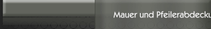 Mauer und Pfeilerabdeckung